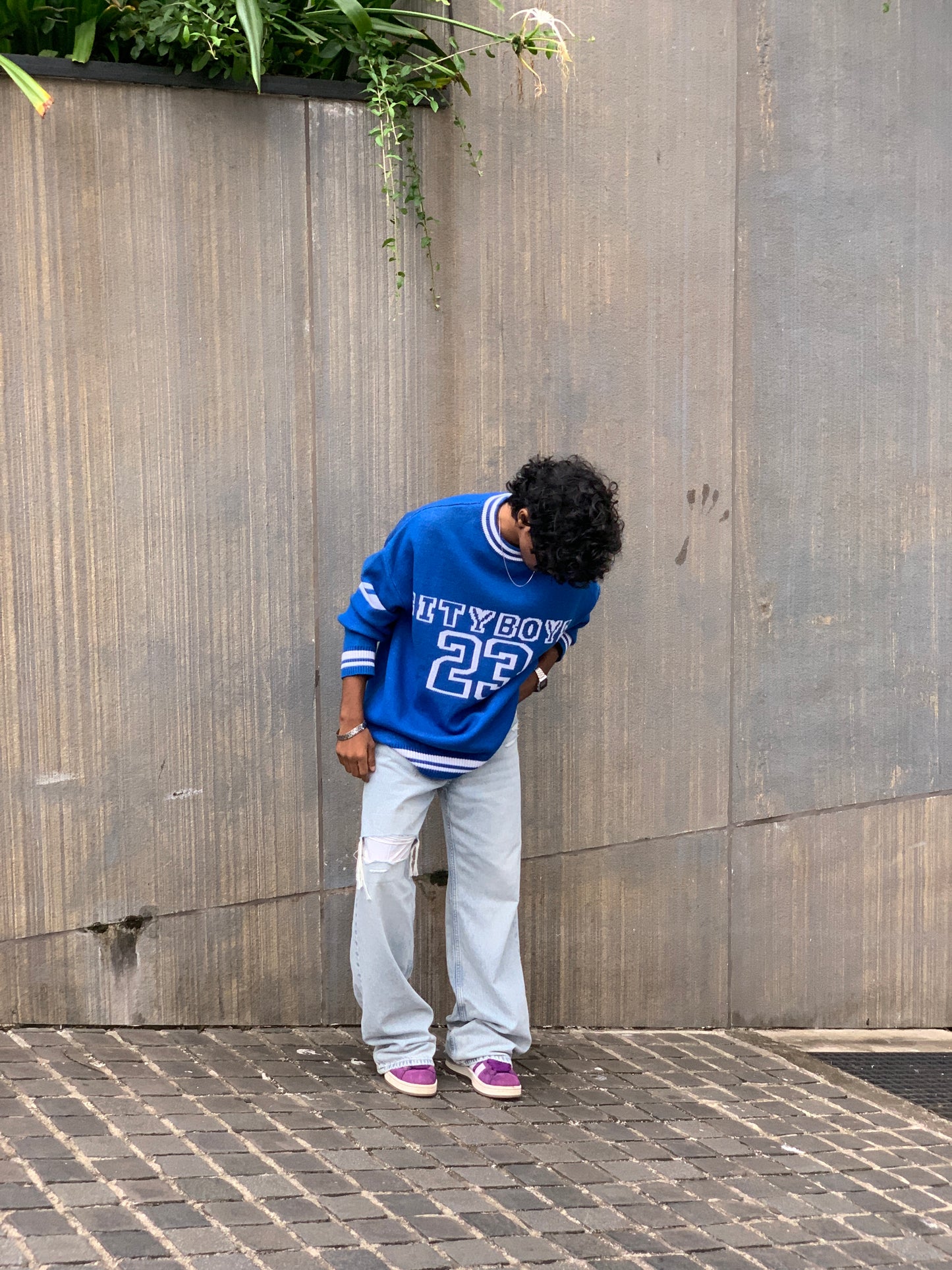 CANVAS TORN JEANS