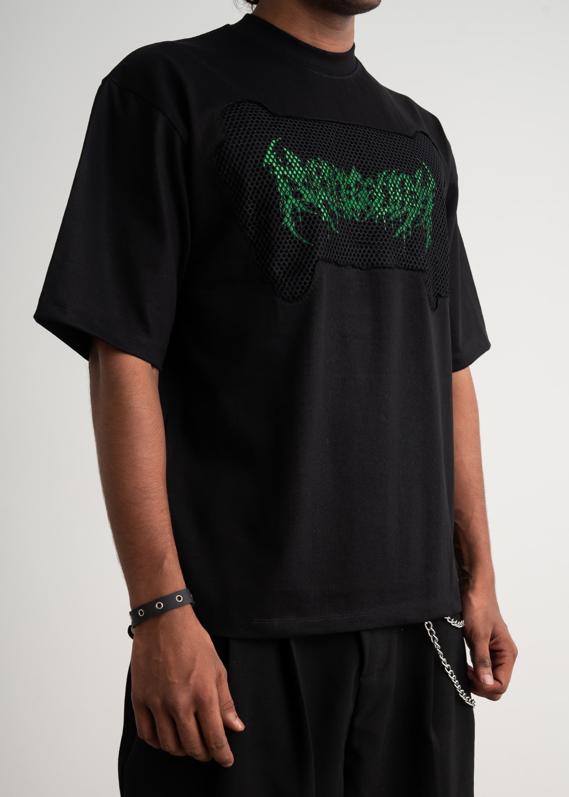 FRONT NET EMBROIDERY AND PRINT