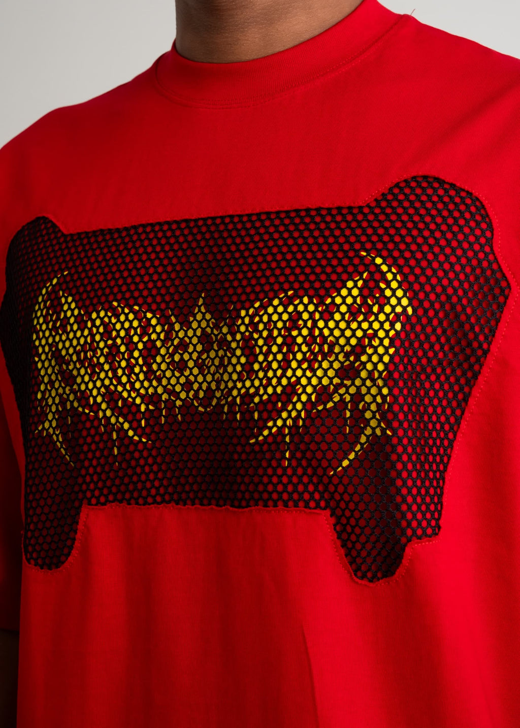 FRONT NET EMBROIDERY AND PRINT