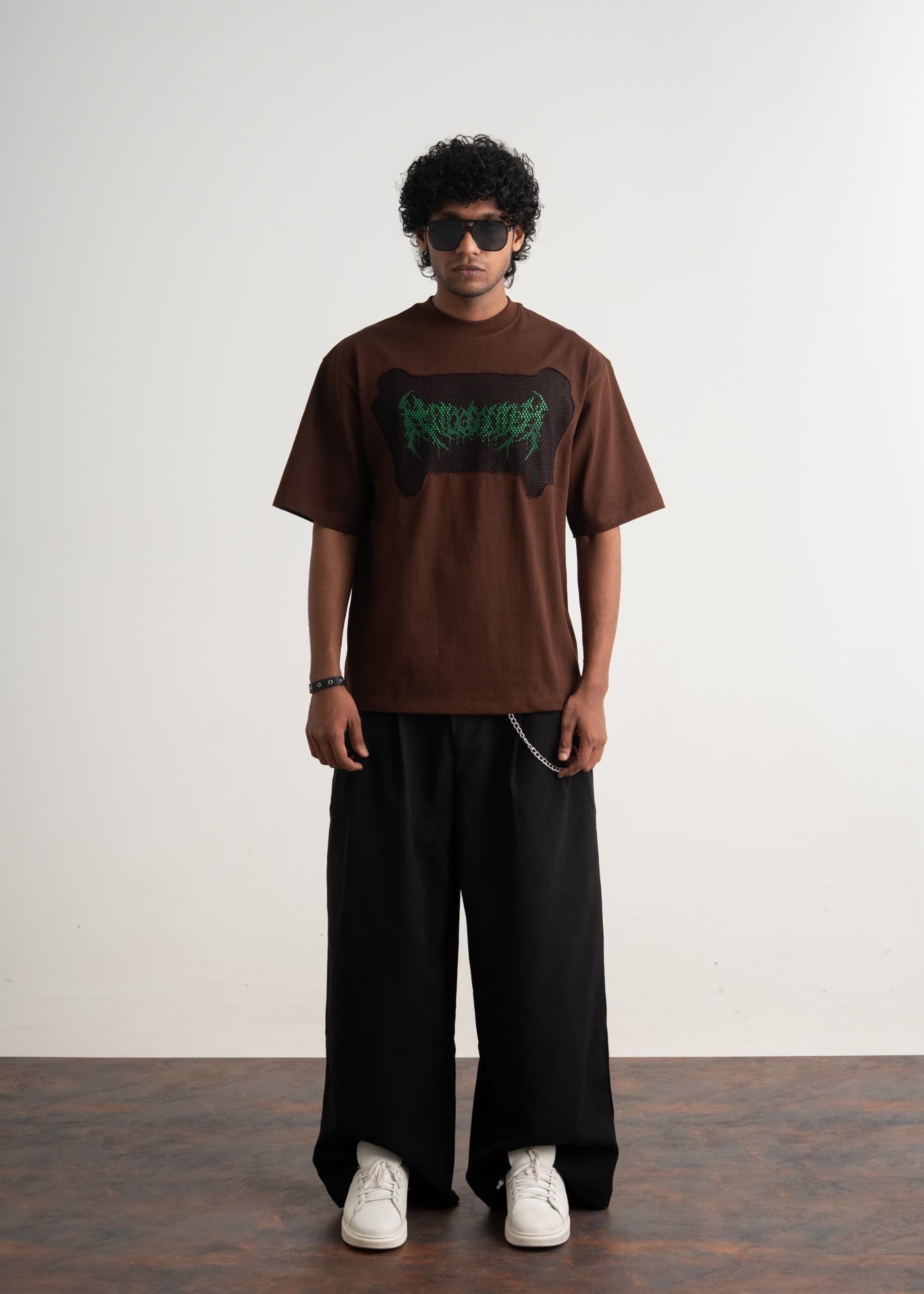 FRONT NET EMBROIDERY AND PRINT