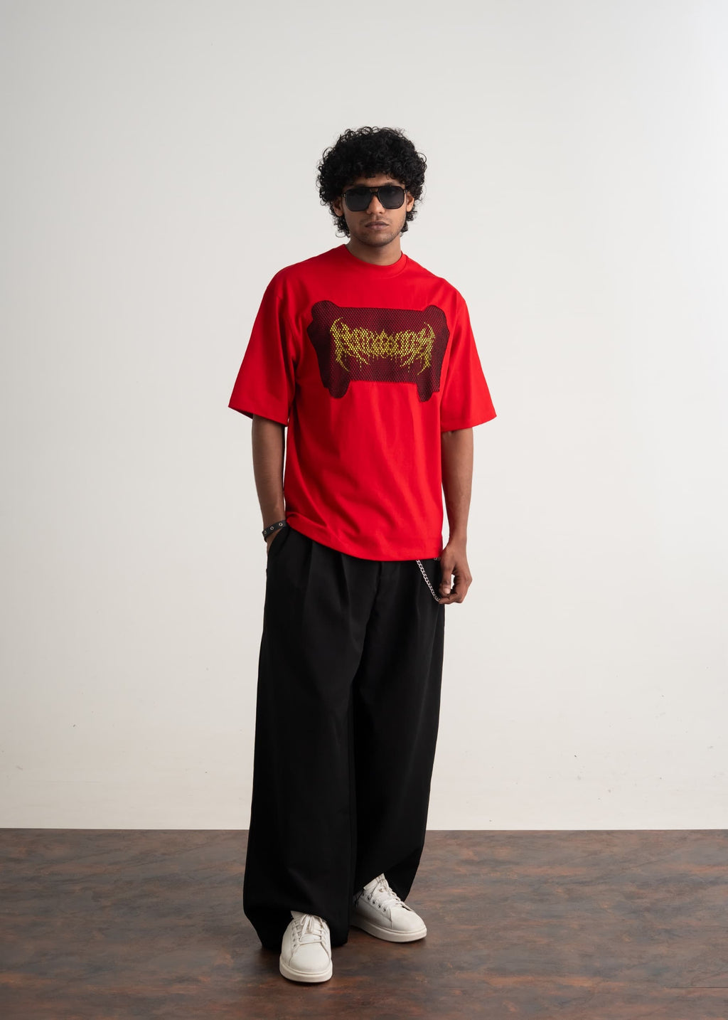 FRONT NET EMBROIDERY AND PRINT