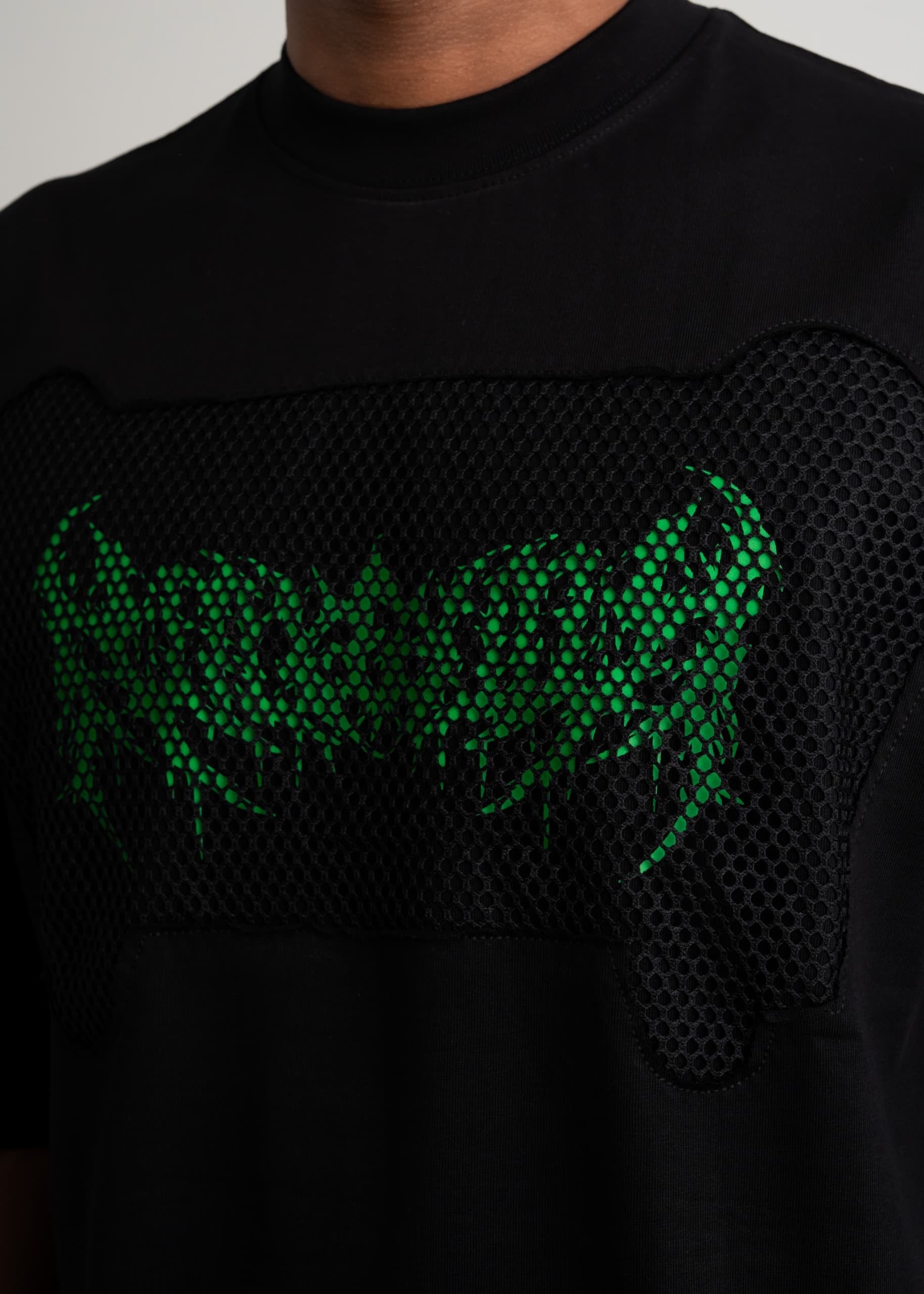FRONT NET EMBROIDERY AND PRINT
