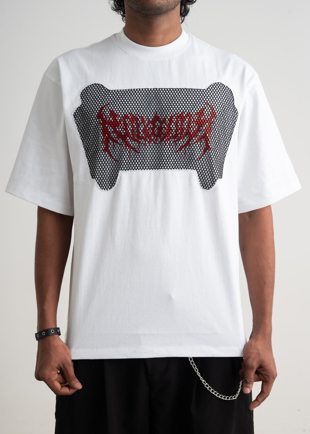 FRONT NET EMBROIDERY AND PRINT